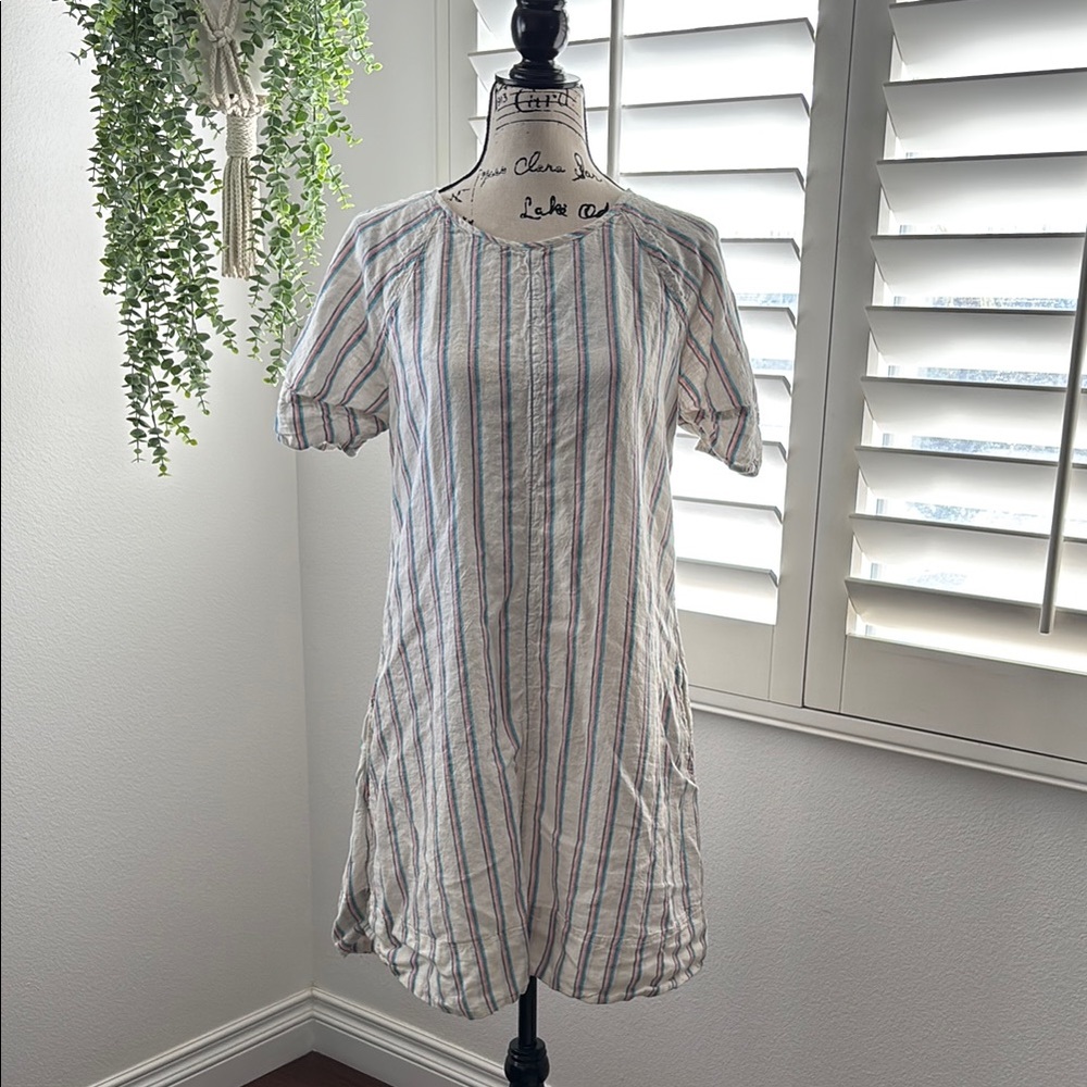 Striped linen Dress